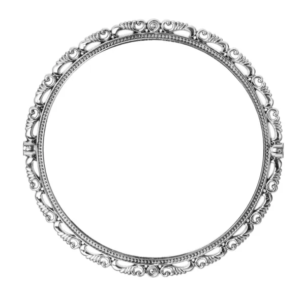 Antiker silberner Spiegel — Stockfoto