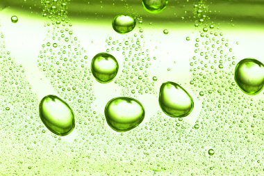 Green water drop for background clipart