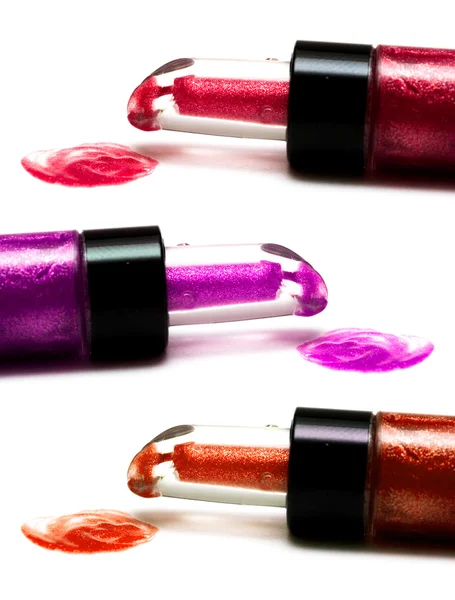 Pink beautiful gloss for lips — Stock Photo, Image