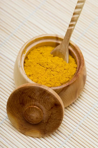 Spice of cinnamon in bowl — Stock Photo, Image