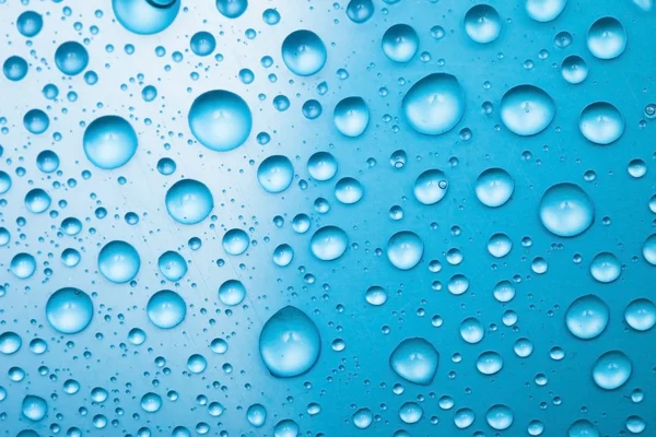 Blå vattendroppar för bakgrund — Stockfoto