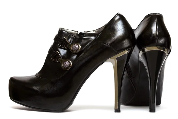 Black womanish shoes — Stock Photo, Image