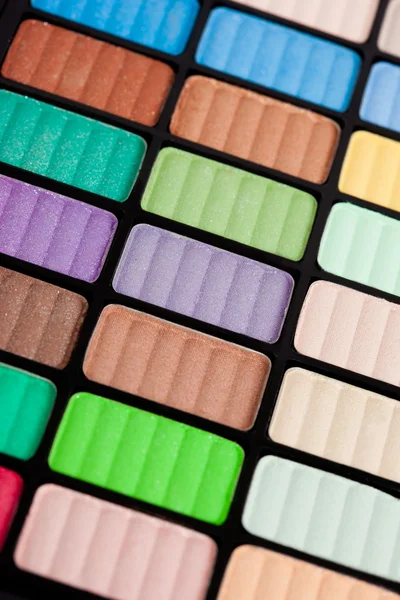 Violette und grüne Make-up-Lidschatten — Stockfoto
