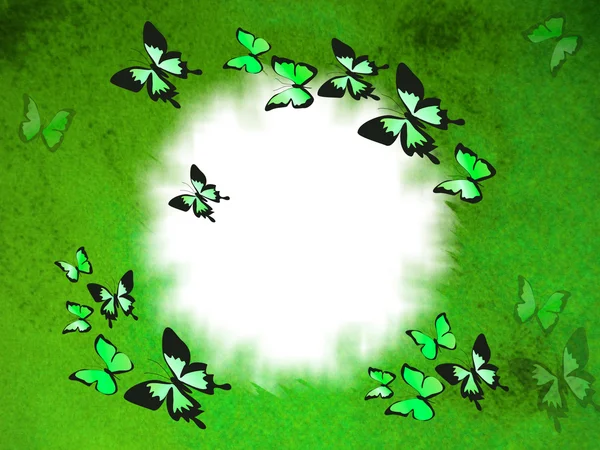 Streszczenie tła z motylami — Zdjęcie stockowe