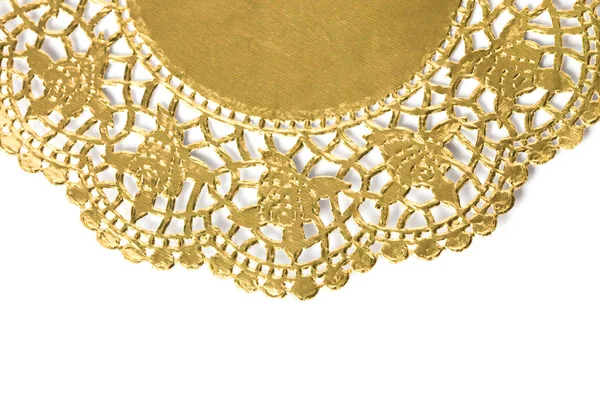 Złota antyczna rama na dekoracyjnym tle — Zdjęcie stockowe