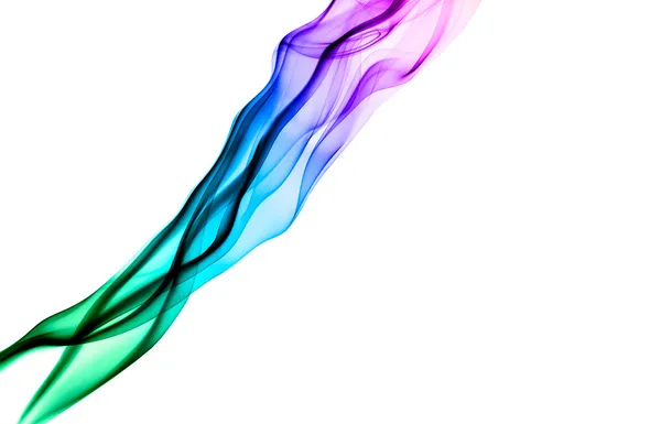Colored smoke on white background — Stock Photo, Image