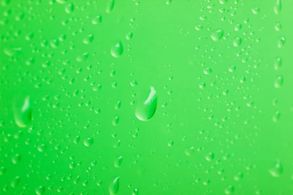 Green water drops for background