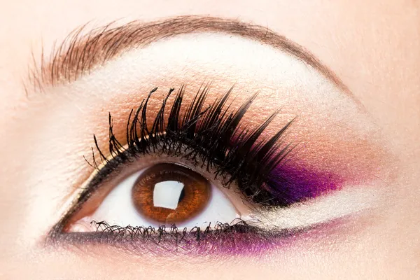 Close-up of beautiful womanish eye Stock Picture
