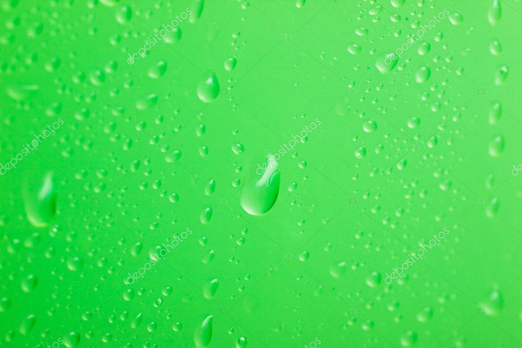 Green water drops for background Stock Photo by ©InvisibleViva 3897867