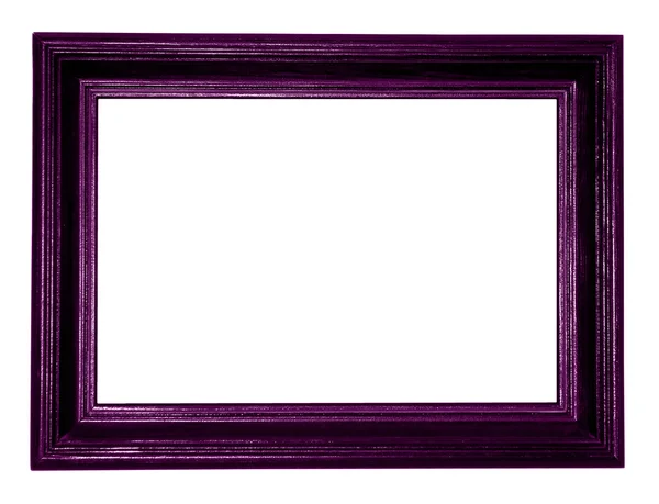 在白色背景上的紫色古董帧 — 图库照片