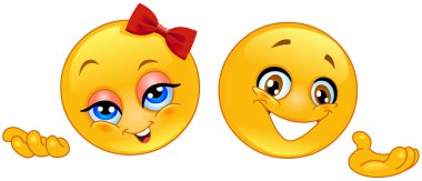 Presenter emoticons clipart