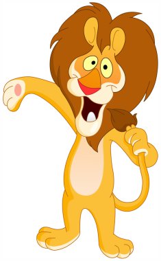 Singing lion clipart