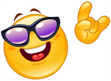 Funky emoticon clipart