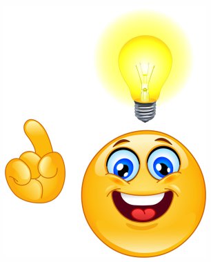 Idea emoticon clipart