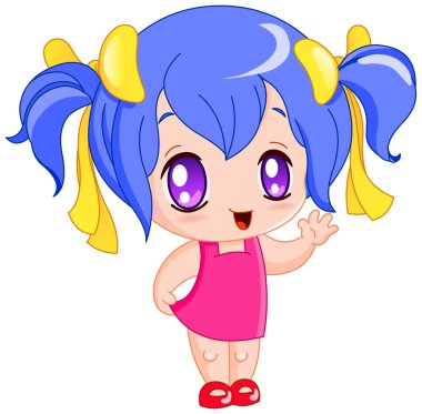 Manga girl clipart