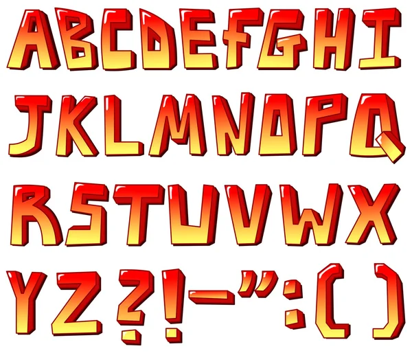Lettres stylisées — Image vectorielle