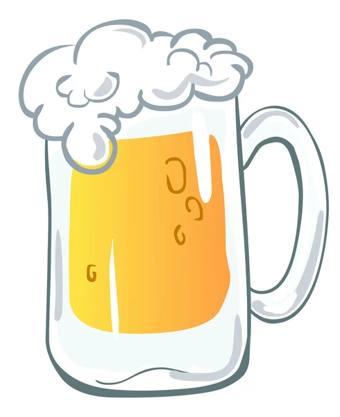 啤酒杯 — 图库矢量图片
