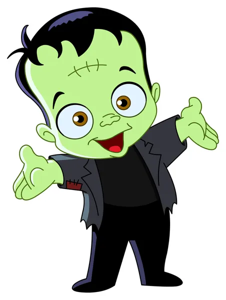 Frankenstein kid — Stockový vektor