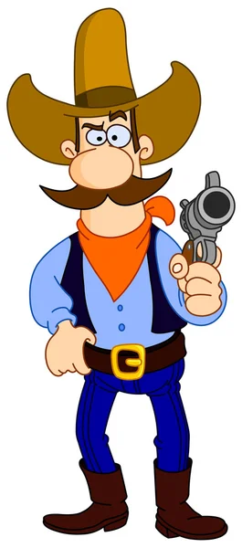 Cowboy cartoon — Stockvector