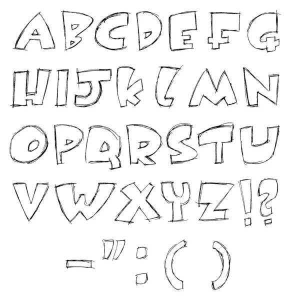 Нечеткие буквы — стоковый вектор