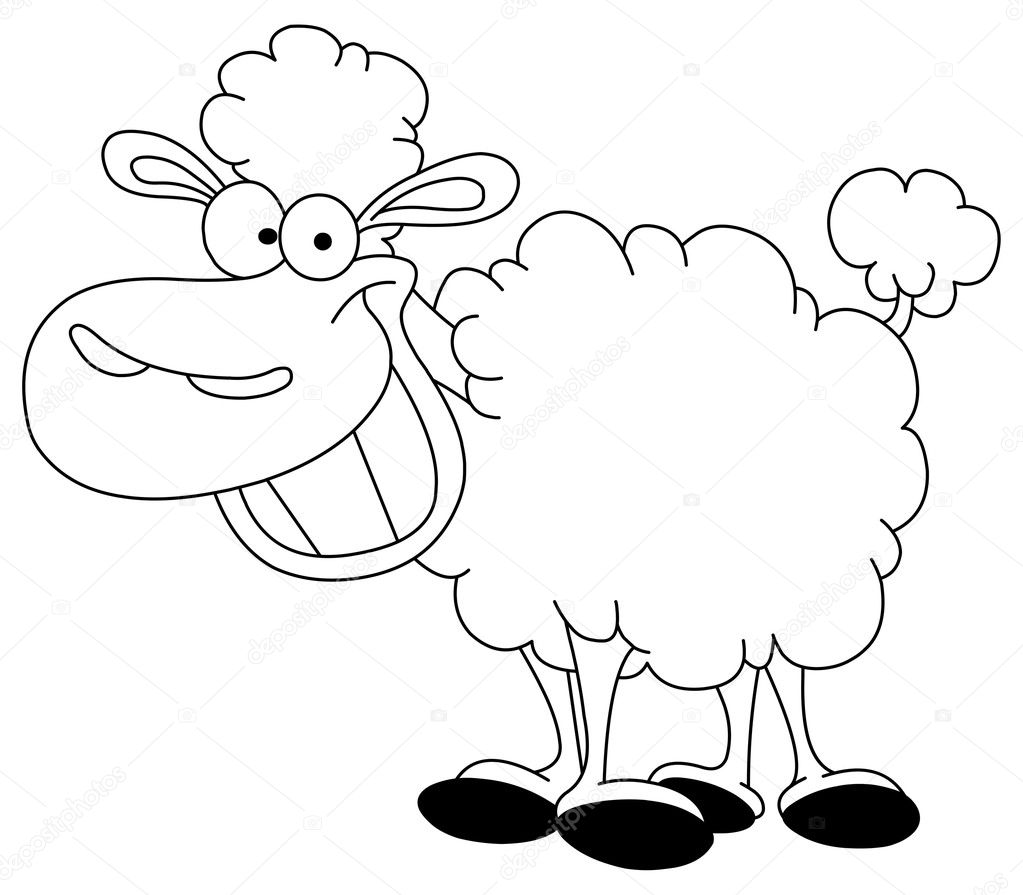 Outlined sheep