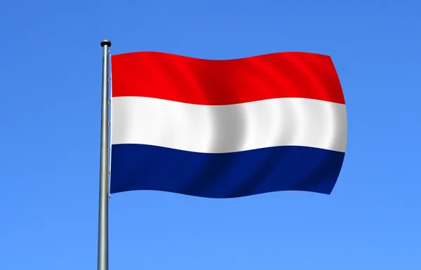Nederländsk flagg, blå — Stockfoto