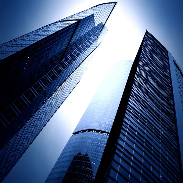 Modern glass business skyscrapers — Stock Photo, Image