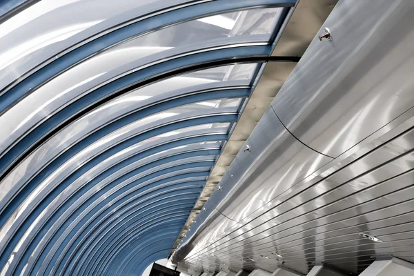 Futuristic ceiling in airport — Stock Photo, Image