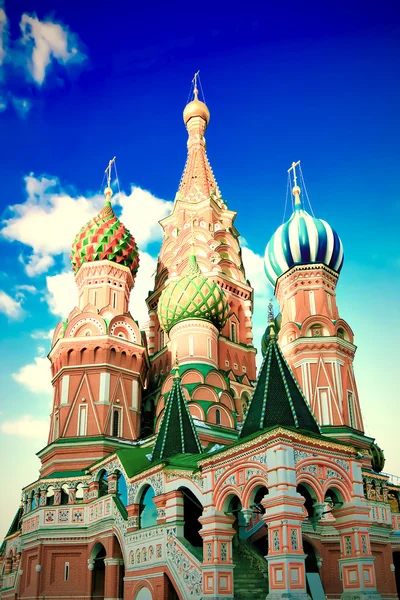 Szent Bazilika katedrális a Vörös téren Moszkvában — Stock Fotó