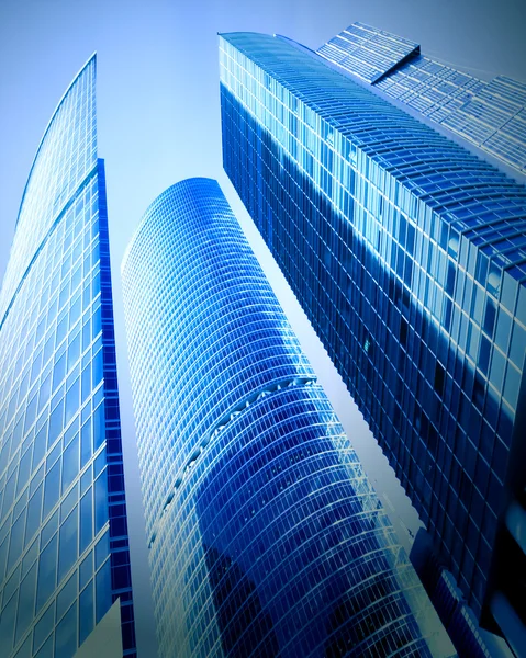 Nouveau quartier des gratte-ciel dans le centre d'affaires — Photo