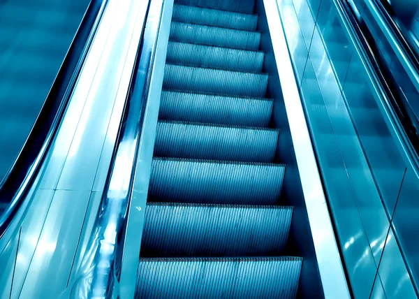 Slábnoucí schody modré — Stock fotografie