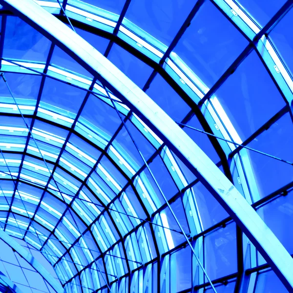 Modré abstraktní střecha — Stock fotografie