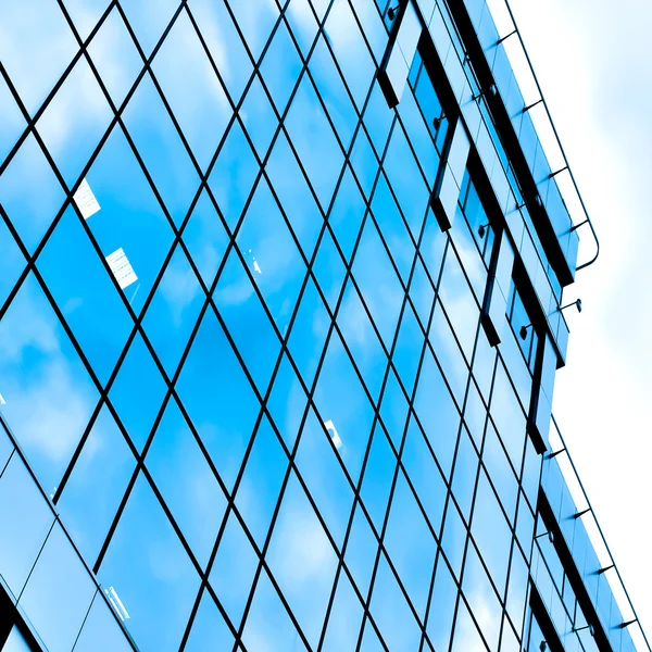 Glass side of business center — Stock Photo, Image