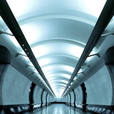 Futuristic corridor clipart