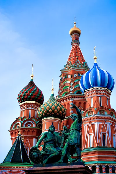 Katedra św. Bazyliki na Placu Czerwonym w Moskwie — Zdjęcie stockowe