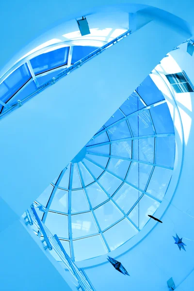mavi soyut geometrik tavan