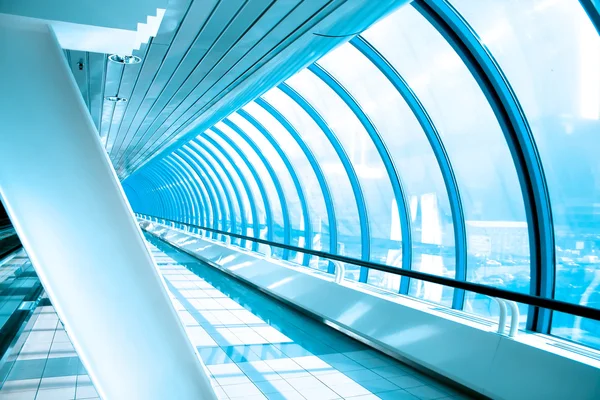 Glass corridor — Stock Photo, Image