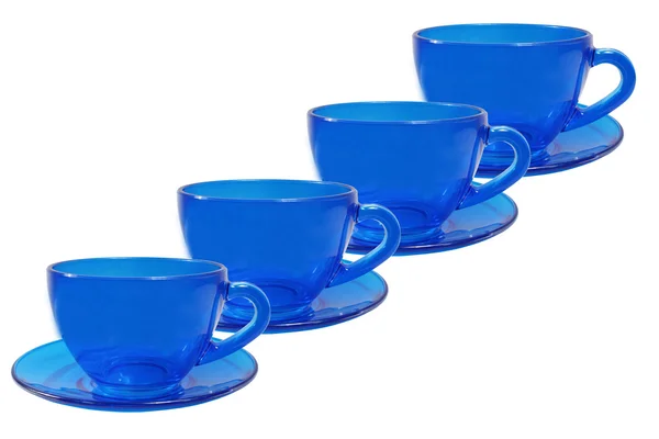 Xícara de chá azul . — Fotografia de Stock