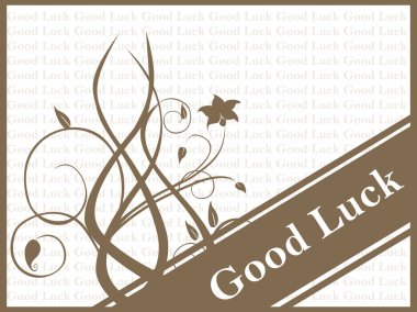 Good luck floral series design3 clipart