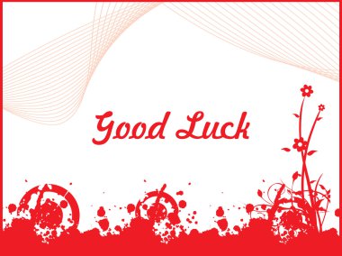 Good luck floral series design9 clipart