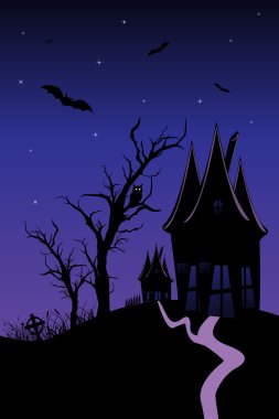 Halloween house clipart