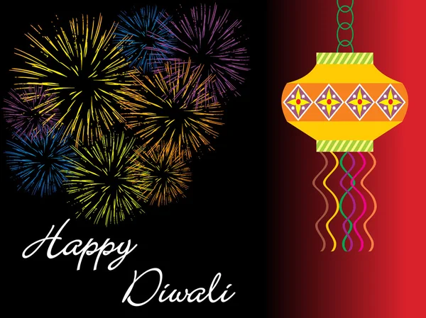 Happy deepawali, illustration — Stock Vector