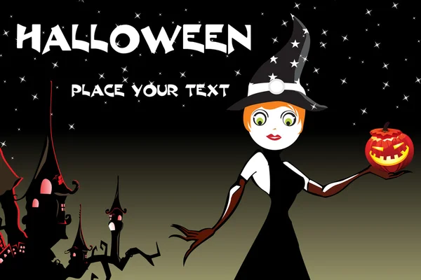 Papier peint vectoriel pour le jour d'Halloween — Image vectorielle