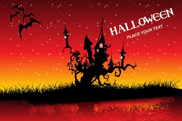 Arrière-plan avec motif Halloween — Image vectorielle