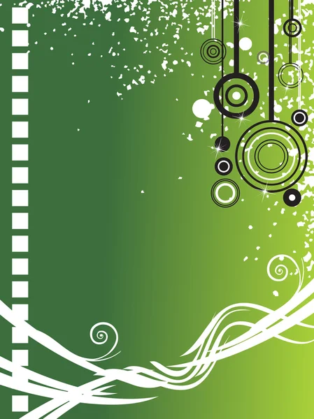 Groene abstracte achtergrond, afbeelding — Stockvector