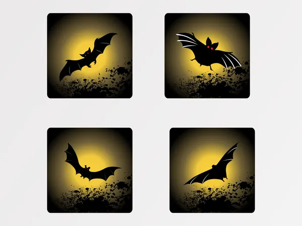 Conjunto de iconos de Halloween _ 5, fondo de pantalla vectorial — Vector de stock