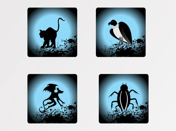 Set di icone di Halloween _ 15 — Vettoriale Stock