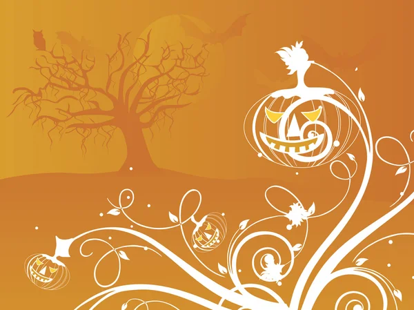 Halloween background illustration — Stock Vector