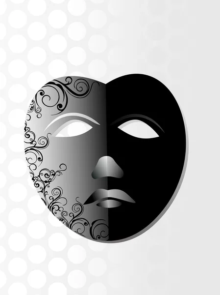 Achtergrond met geïsoleerde masker — Stockvector