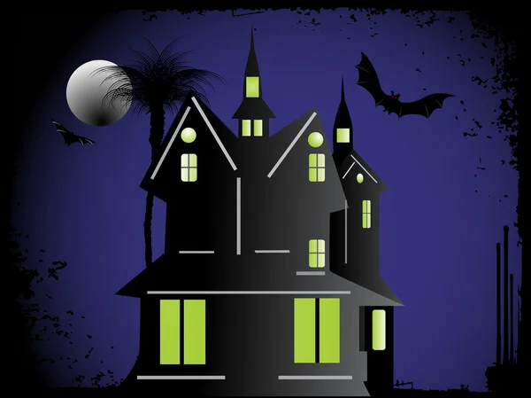 Hintergrund des Halloween-Stadtbildes — Stockvektor